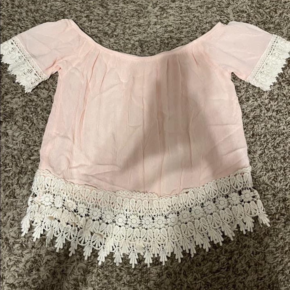 Off the shoulder crop top